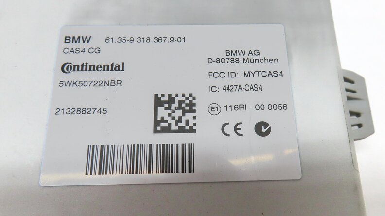 Thumbnail 5: 2014 BMW X3 (F25) 2.0L TURBO N20 ECM ECU CAS4 BODY ENGINE MODULE & KEY FOB SET3