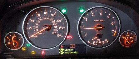 Thumbnail 2: 14-15 BMW X3 X4 X5 (F15 F25 F26) SPEEDOMETER (w/o NAVIGATION OR LANE DEPARTURE)