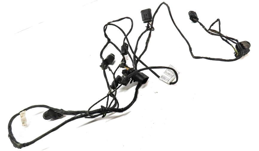 Thumbnail 3: 2014 BMW X3 (F25) FRONT PARK ASSIST PDC SENSOR SET4 (BLACK) w/ WIRE HARNESS
