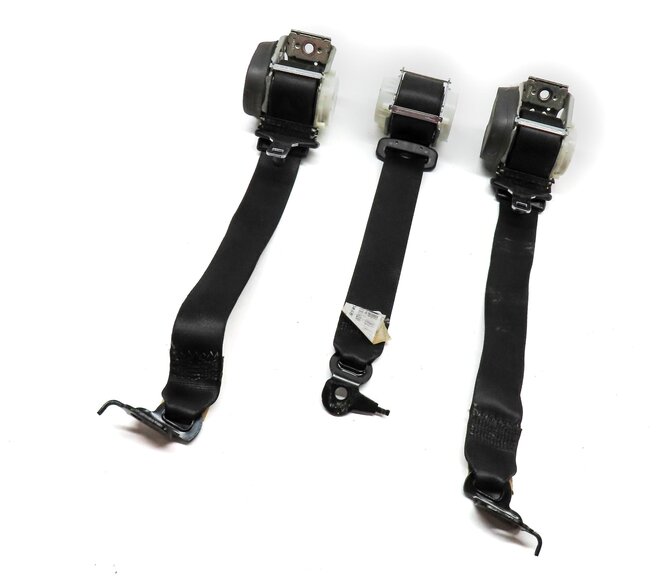 2014 BMW X3 (F25) REAR LEFT RIGHT & CENTER SEAT SEATBELT RETRACTOR SET3 (BLACK)