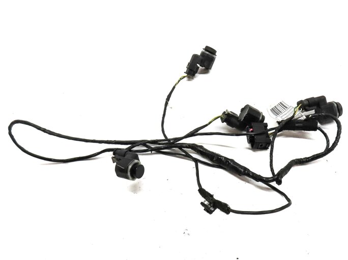 Thumbnail 2: 2014 BMW X3 (F25) REAR PARK ASSIST PDC SENSOR SET4 (BLACK) w/ WIRING HARNESS