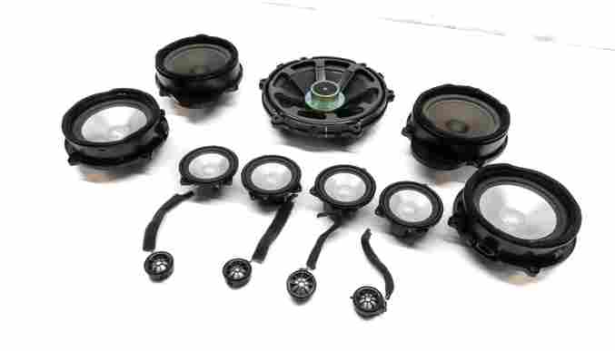 2010 RANGE ROVER SPORT (L320) RADIO STEREO LOGIC 7 AUDIO SUBWOOFER SPEAKER SET