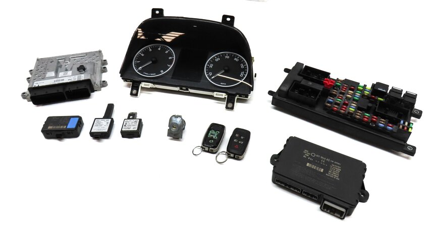2010 RANGE ROVER SPORT (L320) 5.0L ENGINE ECM ECU BCM IMMOBILIZER MODULE KEY SET