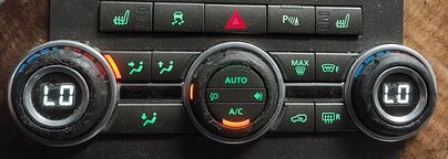 Thumbnail 2: 10-16 LR4 / RANGE ROVER SPORT (L320) FRONT HEATER A/C TEMPERATURE CONTROL PANEL
