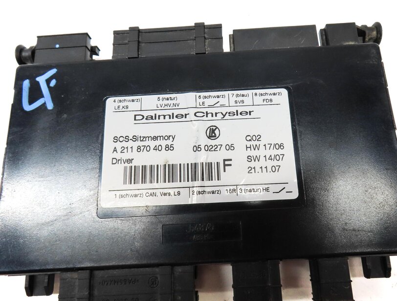 Thumbnail 4: 2008 MERCEDES GL320 (X164) FRONT LEFT DRIVER SEAT CONTROL MODULE