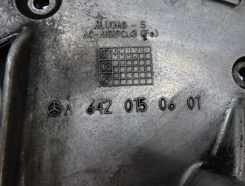 Thumbnail 7: 2007-2009 MERCEDES GL320 ML320 R320 (X164 W164) 3.0L OM642 DIESEL - TIMING COVER