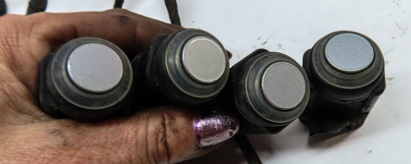 Thumbnail 4: 2008 MERCEDES GL320 (X164) REAR PDC PARK SENSOR SET w/ HARNESS (IRIDIUM SILVER)
