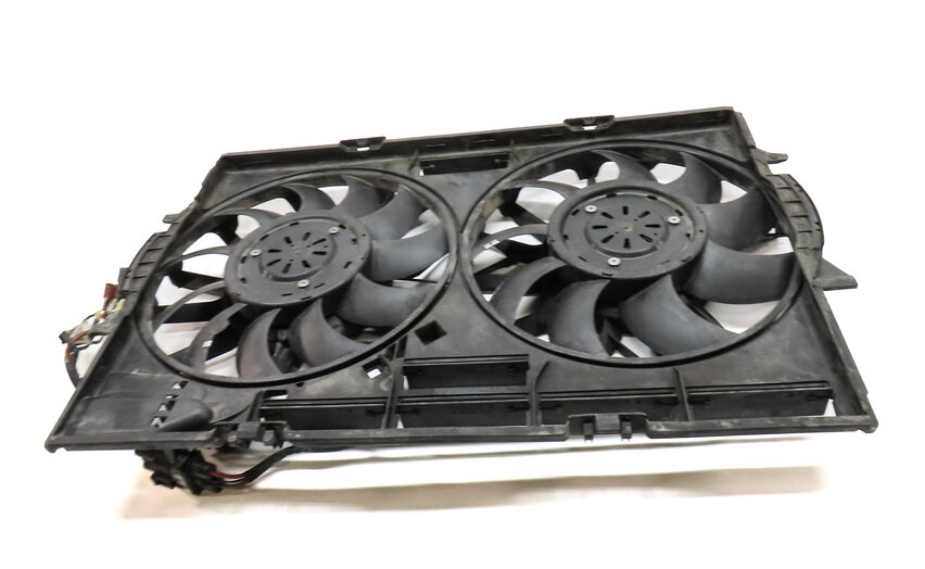 Thumbnail 2: 2013-2014 AUDI A8 S8 (D4 4H) 4.0L ENGINE RADIATOR COOLING FAN ASSEMBLY