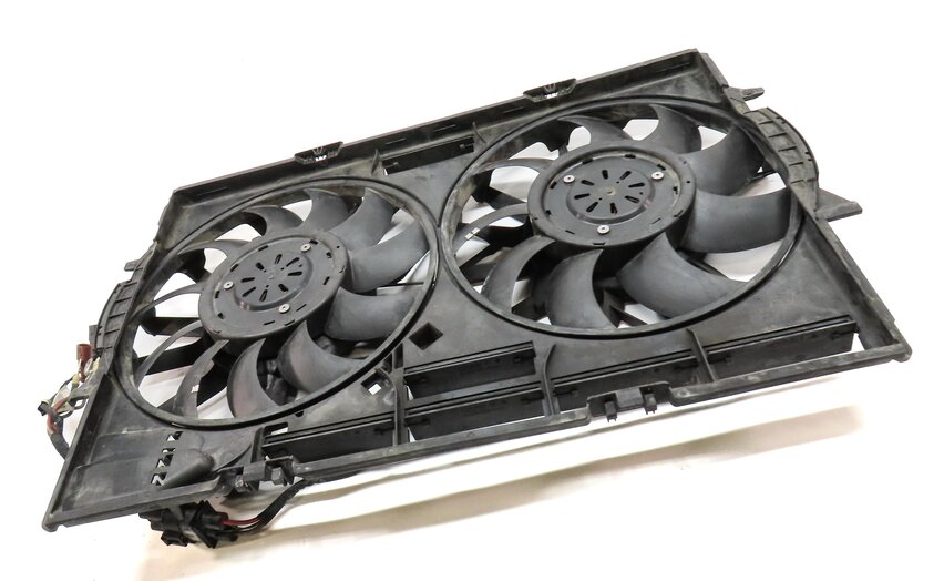 Thumbnail 3: 2013-2014 AUDI A8 S8 (D4 4H) 4.0L ENGINE RADIATOR COOLING FAN ASSEMBLY
