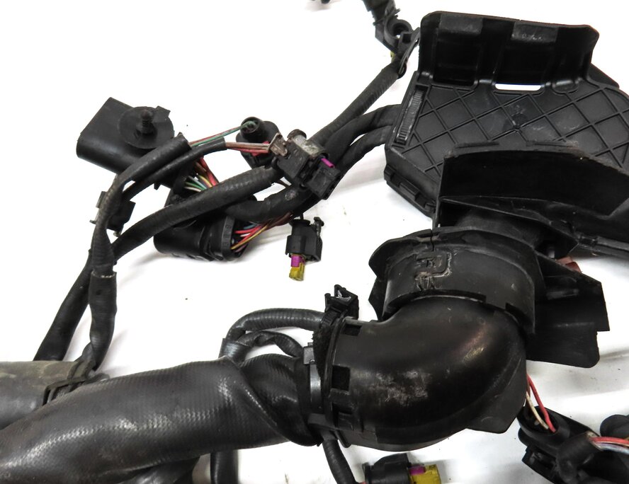 Thumbnail 12: 2013 AUDI A8 (D4 4H) 4.0L CEUA ENGINE WIRING WIRE HARNESS 079971627AF 4H0971703
