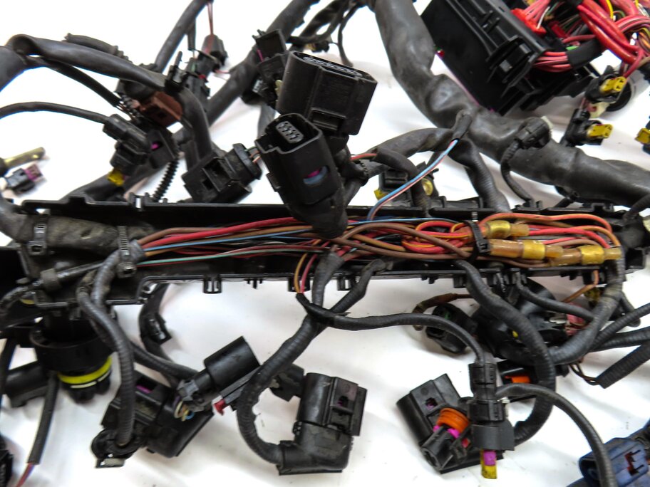 Thumbnail 13: 2013 AUDI A8 (D4 4H) 4.0L CEUA ENGINE WIRING WIRE HARNESS 079971627AF 4H0971703