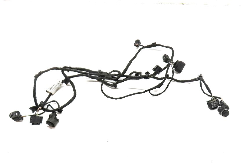 Thumbnail 2: 2013 AUDI A8 (D4 4H) FRONT PARK ASSIST PDC SENSOR SET4 (BLACK) w/ WIRE HARNESS