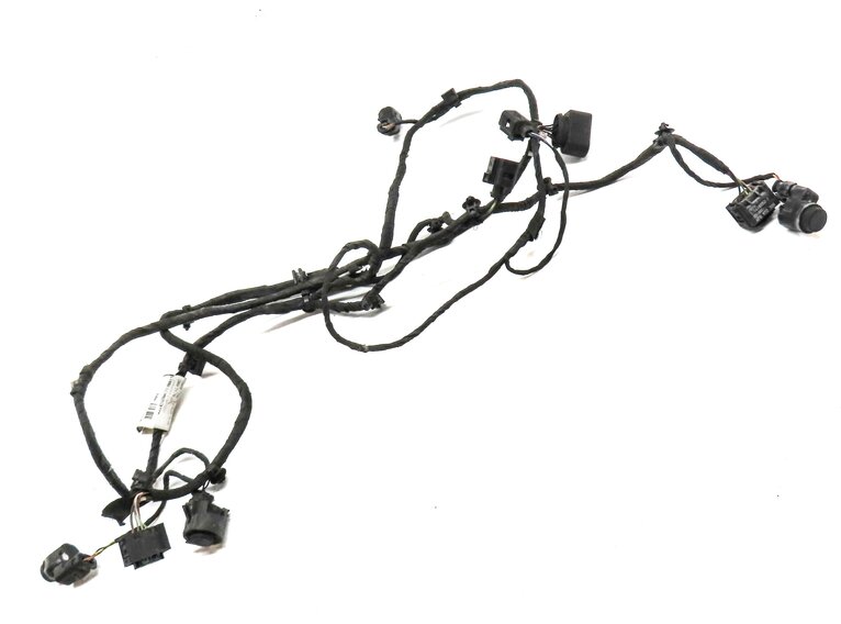 Thumbnail 3: 2013 AUDI A8 (D4 4H) FRONT PARK ASSIST PDC SENSOR SET4 (BLACK) w/ WIRE HARNESS