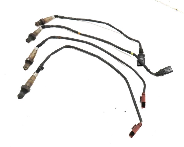 2013 AUDI A8 D4 4H 4.0L CEUA ENGINE PRE POST CAT O2 OXYGEN SENSOR SET 4