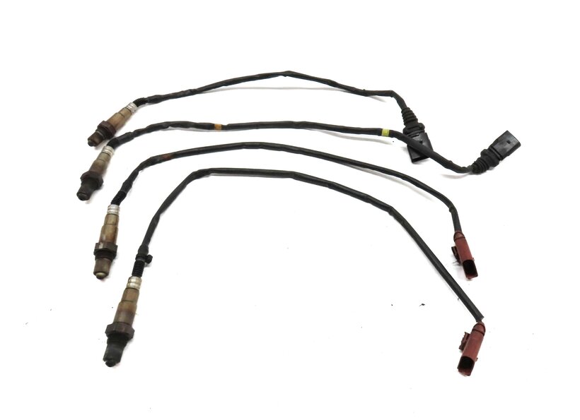 Thumbnail 2: 2013 AUDI A8 D4 4H 4.0L CEUA ENGINE PRE POST CAT O2 OXYGEN SENSOR SET 4