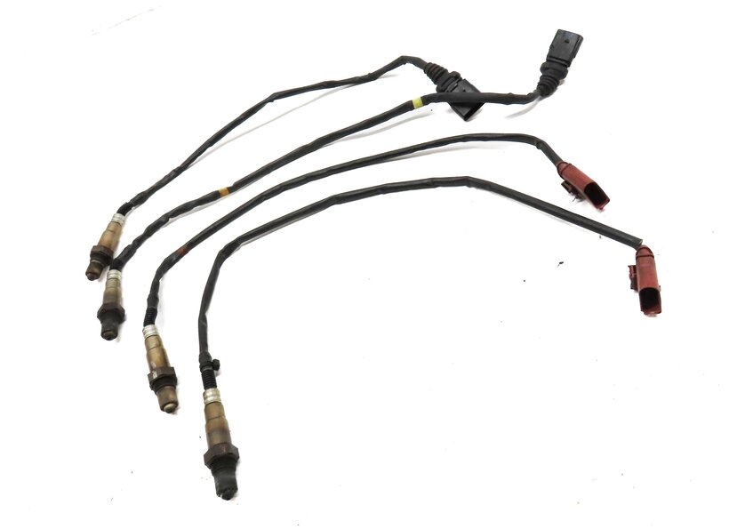 Thumbnail 3: 2013 AUDI A8 D4 4H 4.0L CEUA ENGINE PRE POST CAT O2 OXYGEN SENSOR SET 4