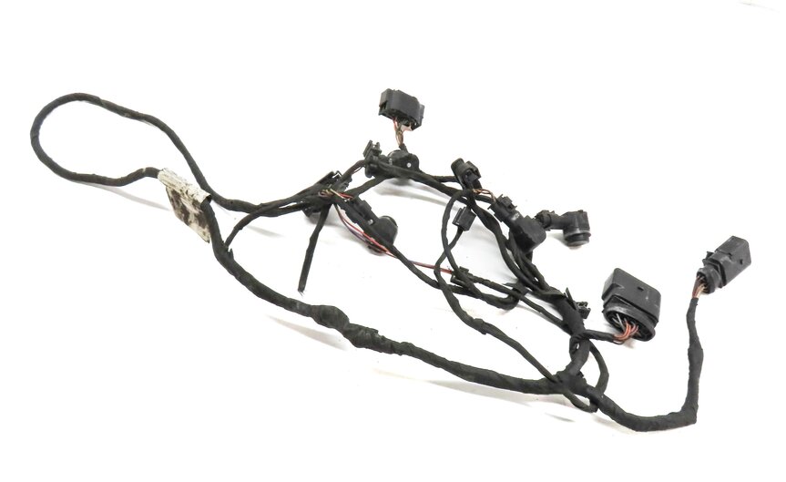 2013 AUDI A8 (D4 4H) REAR PARK ASSIST PDC SENSOR SET4 (BLACK) w/ WIRE HARNESS