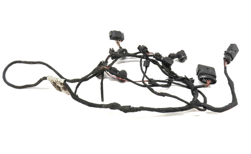 Thumbnail 2: 2013 AUDI A8 (D4 4H) REAR PARK ASSIST PDC SENSOR SET4 (BLACK) w/ WIRE HARNESS