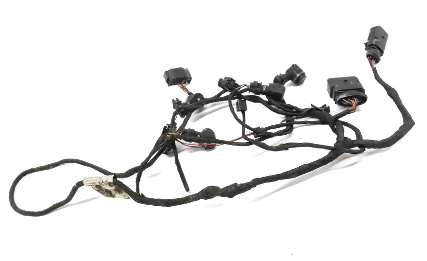 Thumbnail 3: 2013 AUDI A8 (D4 4H) REAR PARK ASSIST PDC SENSOR SET4 (BLACK) w/ WIRE HARNESS