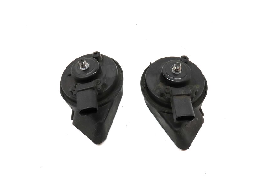 Thumbnail 4: 2012-2020 AUDI A6 S6 A7 S7 RS7 A8 S8 (C7 D4) HIGH & LOW TONE SAFETY HORN SET-2