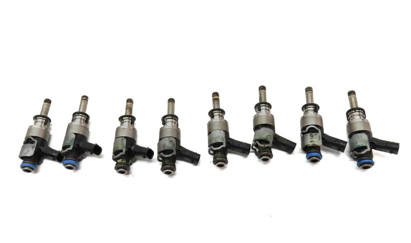 Thumbnail 2: 2013-2014 AUDI A8 S8 (D4 4H) 4.0L TURBO CEUA ENGINE FUEL INJECTOR SET 8