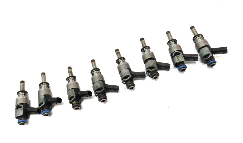 Thumbnail 3: 2013-2014 AUDI A8 S8 (D4 4H) 4.0L TURBO CEUA ENGINE FUEL INJECTOR SET 8
