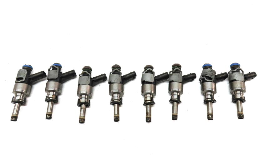 Thumbnail 4: 2013-2014 AUDI A8 S8 (D4 4H) 4.0L TURBO CEUA ENGINE FUEL INJECTOR SET 8