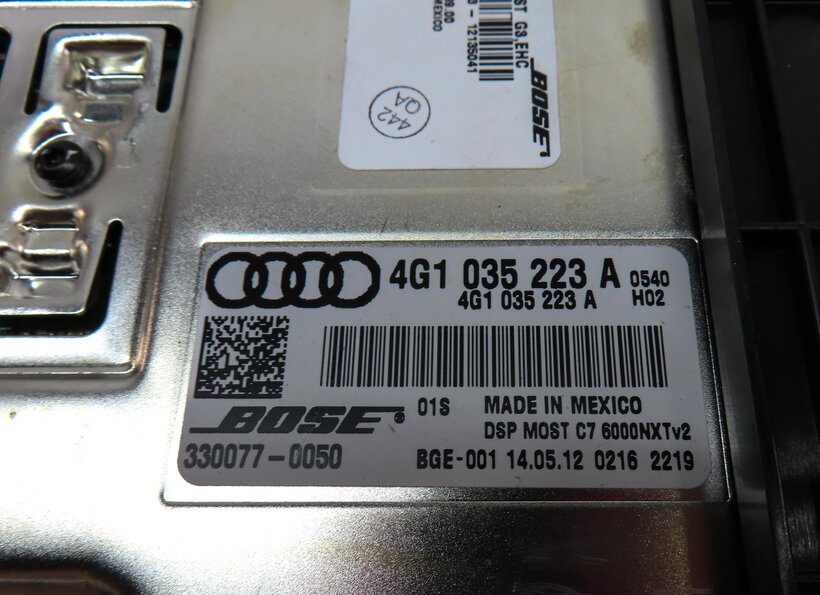 Thumbnail 5: 11-18 AUDI A7 S7 RS7 A8 S8 (C7 4G8 D4 4H) RADIO STEREO BOSE AUDIO AMP AMPLIFIER