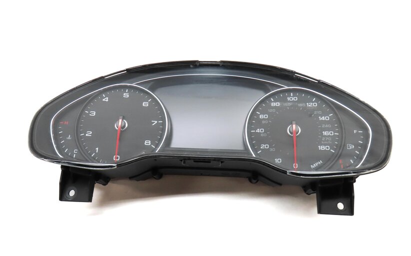 Thumbnail 3: 2013 AUDI A8 D4 4H 4.0L CEUA SPEEDOMETER IMMOBILIZER BODY ENGINE MODULE KEY SET