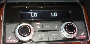 Thumbnail 2: 2011-2014 AUDI A8 S8 (D4 4H) REAR HEATER A/C TEMPERATURE CLIMATE CONTROL PANEL