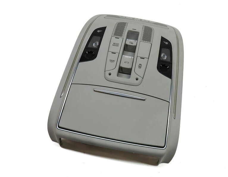 2013 AUDI A8 (D4 4H) FRONT CENTER ROOF PRIMARY DOME LIGHT ASSEMBLY (GREY)
