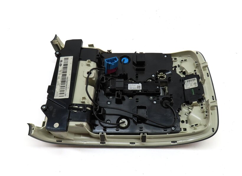 Thumbnail 8: 2013 AUDI A8 (D4 4H) FRONT CENTER ROOF PRIMARY DOME LIGHT ASSEMBLY (GREY)