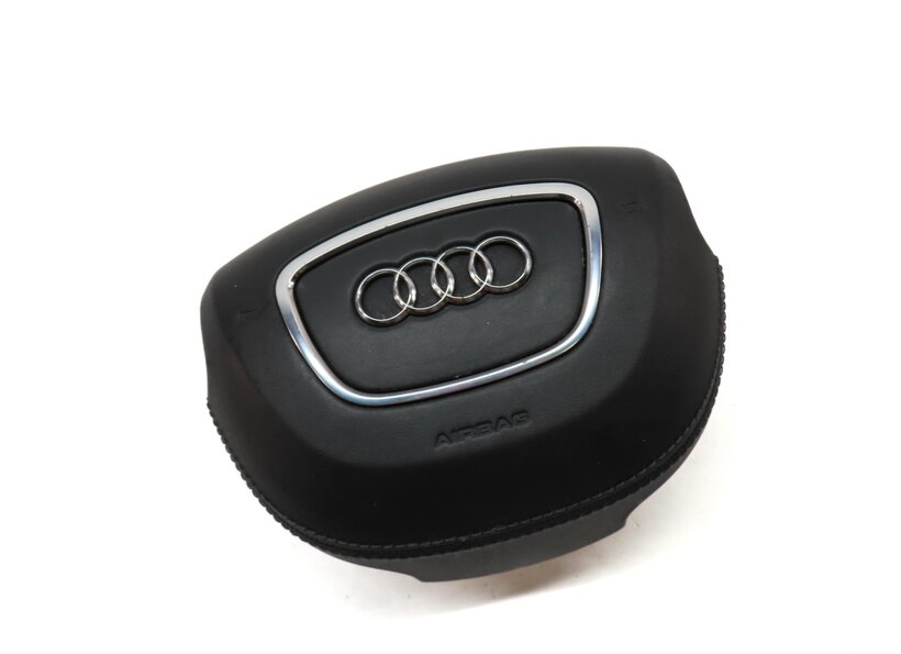Thumbnail 3: 13-16 AUDI A8 (13-14 S8) D4 4H STEERING WHEEL AIRBAG AIR BAG (NON-SPORT) (BLACK)