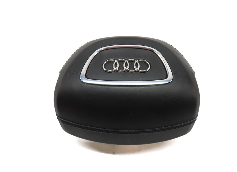 Thumbnail 4: 13-16 AUDI A8 (13-14 S8) D4 4H STEERING WHEEL AIRBAG AIR BAG (NON-SPORT) (BLACK)