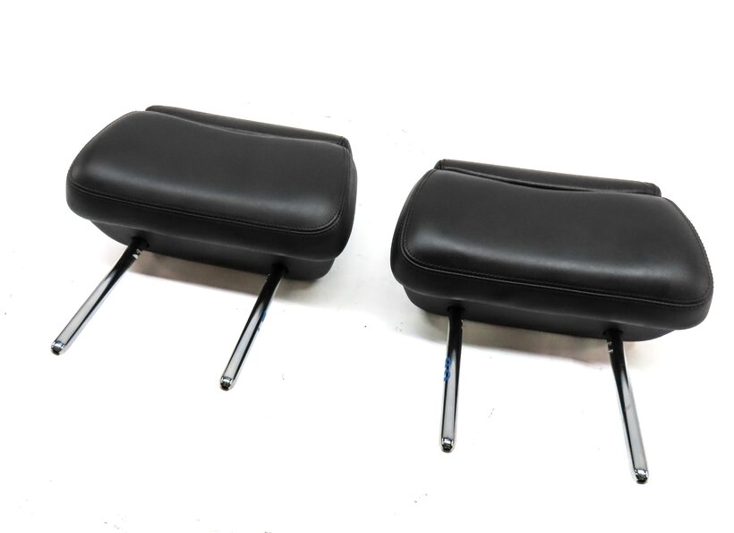 11-15 AUDI A8 S8 (D4 4H) REAR 2ND ROW LEFT & RIGHT SEAT HEADREST SET 2 (BLACK)