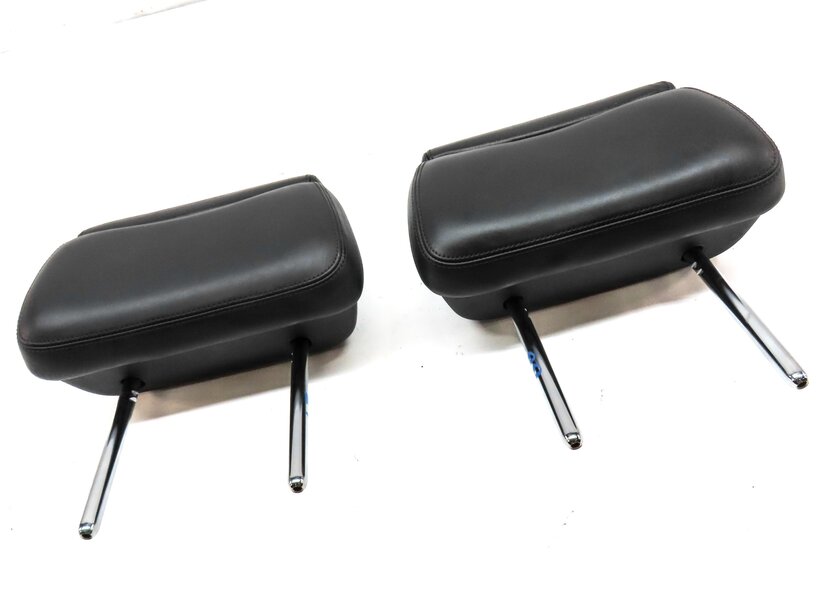 Thumbnail 3: 11-15 AUDI A8 S8 (D4 4H) REAR 2ND ROW LEFT & RIGHT SEAT HEADREST SET 2 (BLACK)