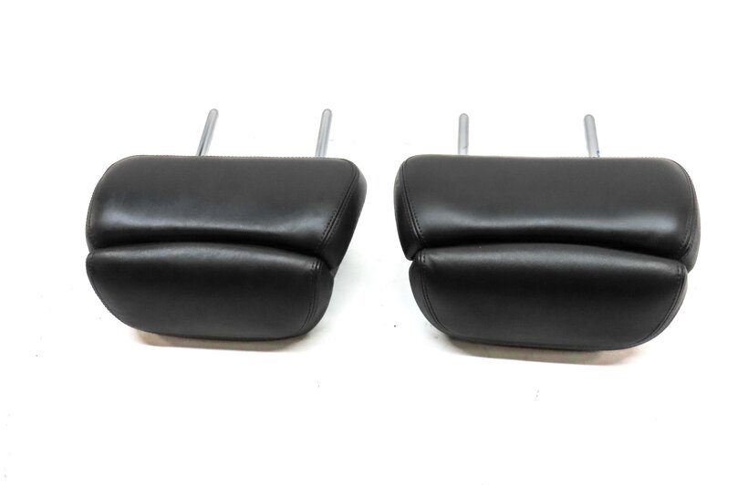 Thumbnail 4: 11-15 AUDI A8 S8 (D4 4H) REAR 2ND ROW LEFT & RIGHT SEAT HEADREST SET 2 (BLACK)