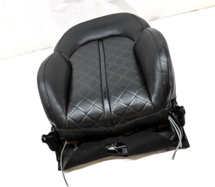 Thumbnail 3: 2013 AUDI A8 (D4 4H) FRONT LEFT UPPER HEAT COOL MASSAGE SPORT SEAT CUSHION BLACK