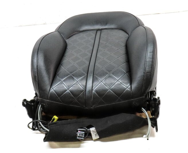 Thumbnail 2: 2013 AUDI A8 D4 4H FRONT RIGHT UPPER HEAT COOL MASSAGE SPORT SEAT CUSHION BLACK