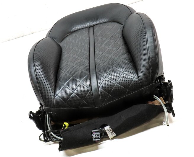 Thumbnail 3: 2013 AUDI A8 D4 4H FRONT RIGHT UPPER HEAT COOL MASSAGE SPORT SEAT CUSHION BLACK