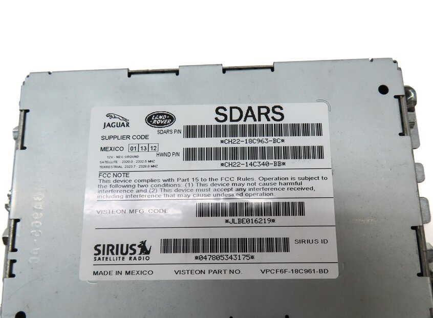 Thumbnail 4: 2012 RANGE ROVER EVOQUE (L538) SIRIUS SATELLITE RADIO RECEIVER CONTROL MODULE