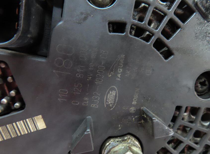 Thumbnail 7: 13-17 RANGE ROVER EVOQUE DISCOVERY SPORT LR2 (L538 L550) 2.0L 180 AMP ALTERNATOR