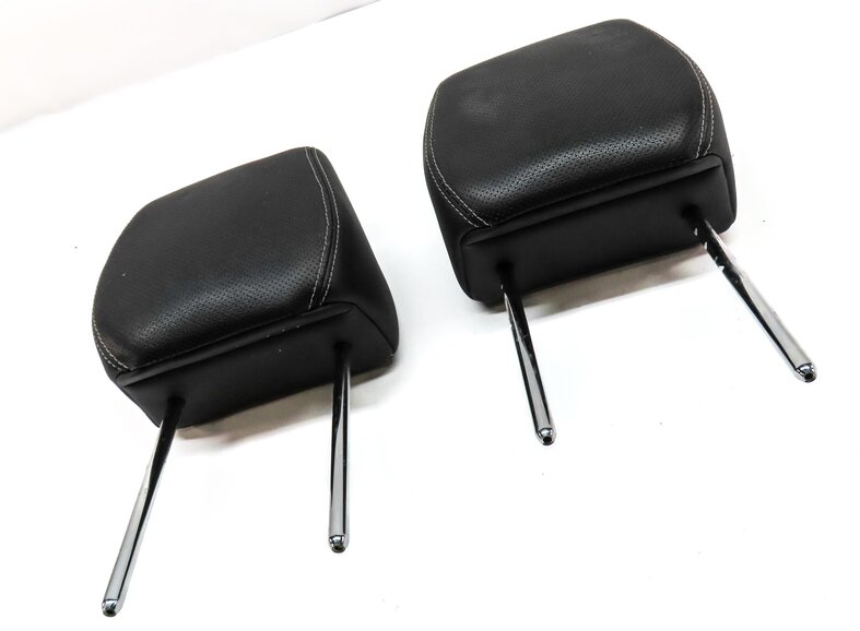 Thumbnail 3: 12-19 RANGE ROVER EVOQUE FRONT LEFT RIGHT HEADREST PERFORATED TAURUS EBONY BLACK