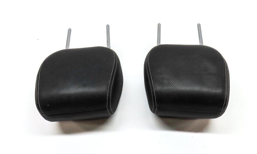Thumbnail 4: 12-19 RANGE ROVER EVOQUE FRONT LEFT RIGHT HEADREST PERFORATED TAURUS EBONY BLACK