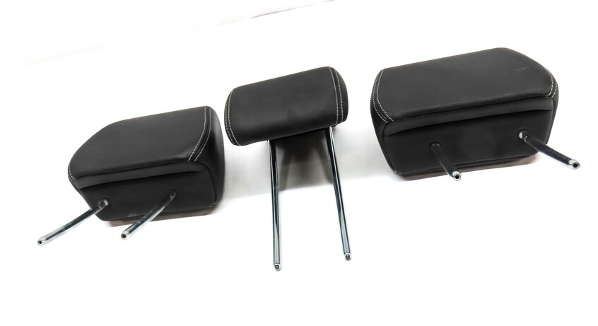 Thumbnail 2: 12-19 RANGE ROVER EVOQUE (L538) REAR LEFT RIGHT CENTER HEADREST SET3 EBONY BLACK