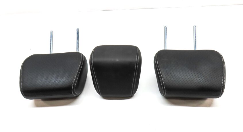 Thumbnail 4: 12-19 RANGE ROVER EVOQUE (L538) REAR LEFT RIGHT CENTER HEADREST SET3 EBONY BLACK