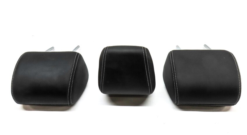 Thumbnail 5: 12-19 RANGE ROVER EVOQUE (L538) REAR LEFT RIGHT CENTER HEADREST SET3 EBONY BLACK