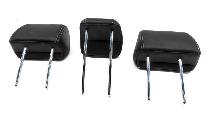 Thumbnail 6: 12-19 RANGE ROVER EVOQUE (L538) REAR LEFT RIGHT CENTER HEADREST SET3 EBONY BLACK