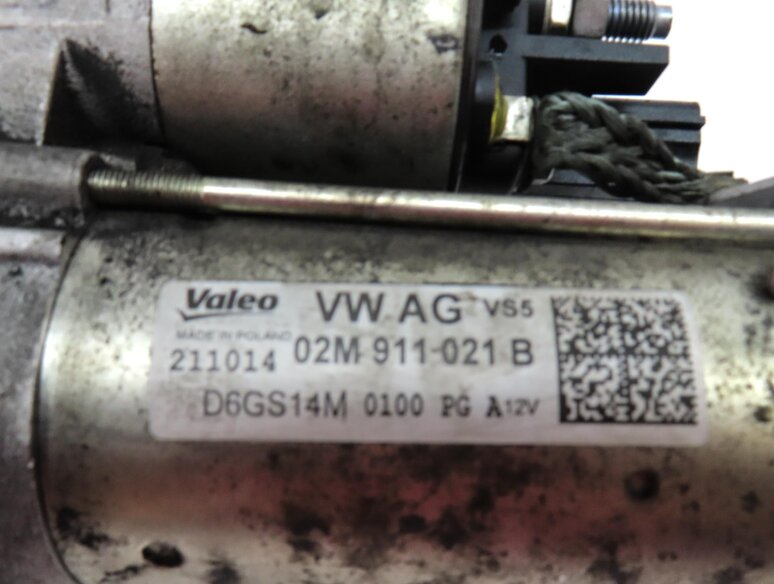 Thumbnail 7: 10-18 VW GOLF JETTA PASSAT TIGUAN AUDI TT Q3 (MK2 8U) 2.0L ENGINE STARTER MOTOR