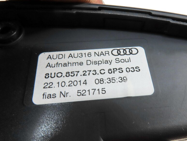 Thumbnail 7: 2015-2018 AUDI Q3 (8U) RADIO PHONE MEDIA MULTIMEDIA 7" COLOR DISPLAY SCREEN